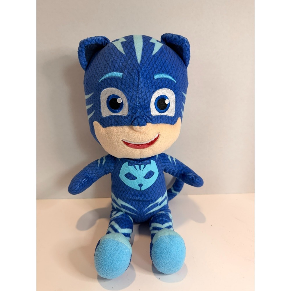 PJ Masks Catboy Plush Toy Blue Stuffed Animal Just Play Frog Box Soft Doll Kids